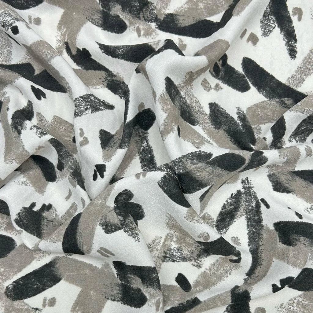 Premium Brush Strokes Polyester Crepe Fabric for Dressmaking 8 Premium Brush Strokes Polyester Crepe Fabric for Dressmaking - Image 8