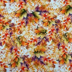 Autumn Scenery Viscose Twill Fabric - Premium Soft Digital Print Rayon