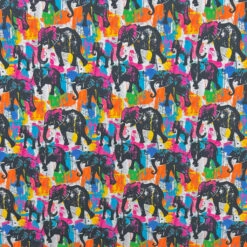 Jumbo Jungle Rose & Hubble Cotton Poplin Fabric