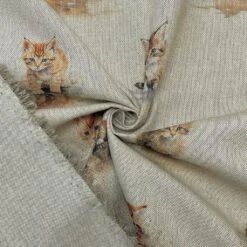 Kitten Print Digital Linen Look Polycotton Fabric for Crafts and Curtains -Pound Fabrics Sale Store 75149EE9 0BF3 4DB4 B680 E17C662EED46
