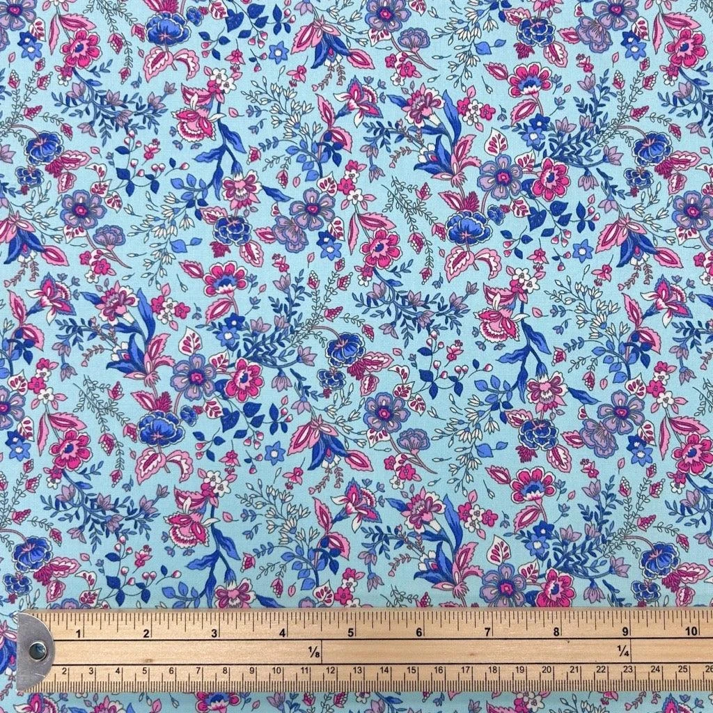 Rose & Hubble Abstract Gardens 100% Cotton Poplin Fabric 2 Rose & Hubble Abstract Gardens 100% Cotton Poplin Fabric - Image 2