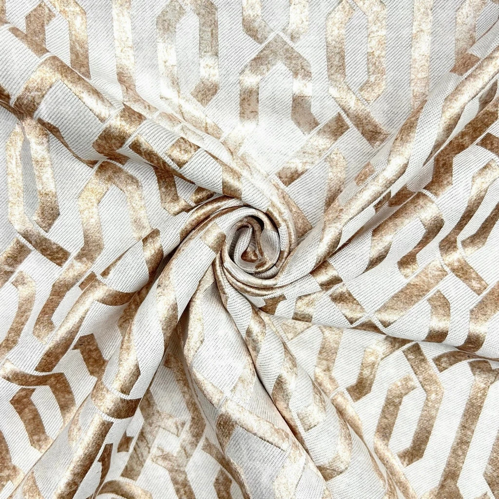 Luxe Geometric Textured Furnishing Fabric for Curtains & Upholstery 6 Luxe Geometric Textured Furnishing Fabric for Curtains & Upholstery - Image 6