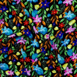 Midnight Gardens Viscose Satin Fabric - Silky Floral Dressmaking Material -Pound Fabrics Sale Store 808D29A2 4767 4AA7 AADB 8DBA624D05F3