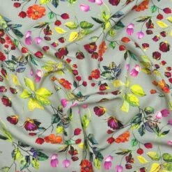 Floral Spring Garden Viscose Challis Fabric - Premium Rayon for Dressmaking 13 Floral Spring Garden Viscose Challis Fabric - Premium Rayon for Dressmaking -Pound Fabrics Sale Store 82A8205D 4244 4994 97F6 1E0030DE0A73