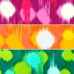 Abstract Soft Focus Spots Viscose Poplin Fabric - 100% Rayon Dressmaking Material