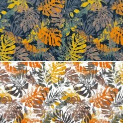 Rose & Hubble Petal Shade Leaves Print Cotton Poplin Fabric