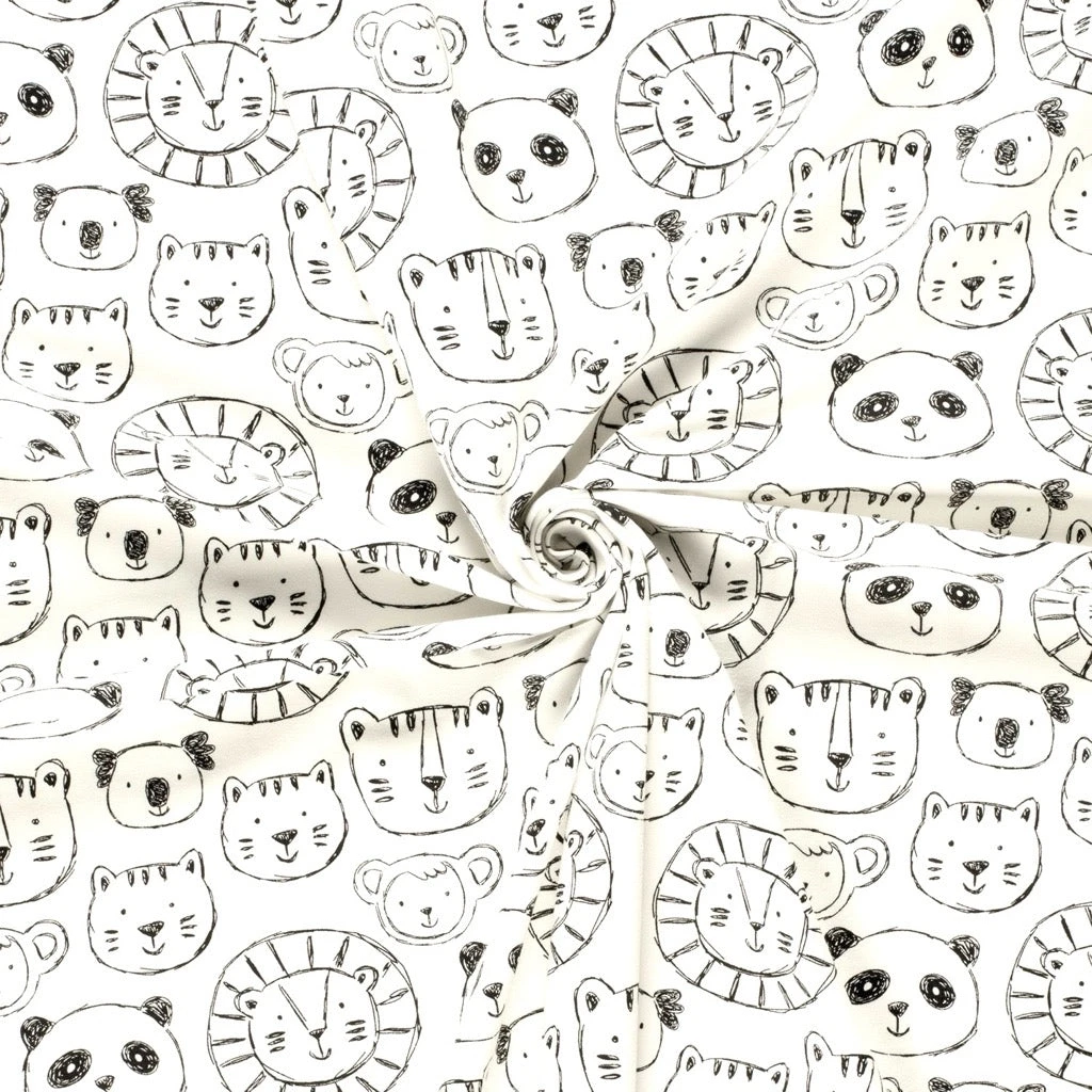 Animal Print Cotton Jersey Fabric - Premium Soft 4-Way Stretch Material 3 Animal Print Cotton Jersey Fabric - Premium Soft 4-Way Stretch Material - Image 3