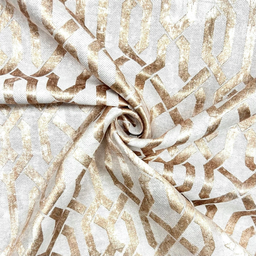 Luxe Geometric Textured Furnishing Fabric for Curtains & Upholstery 10 Luxe Geometric Textured Furnishing Fabric for Curtains & Upholstery - Image 10