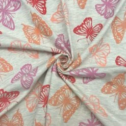 Glitter Butterfly Melange Cotton Jersey Fabric - Premium 4-Way Stretch Sewing Material 13 Glitter Butterfly Melange Cotton Jersey Fabric - Premium 4-Way Stretch Sewing Material -Pound Fabrics Sale Store 888BD918 4606 470E 8842 641F835CDF00