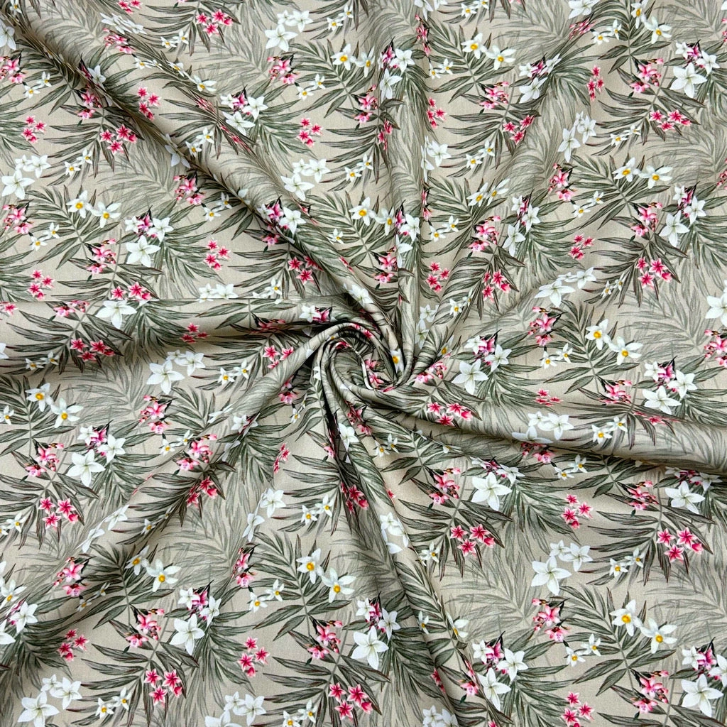 Rose & Hubble Tropical Floral Cotton Poplin Fabric 12 Rose & Hubble Tropical Floral Cotton Poplin Fabric - Image 12