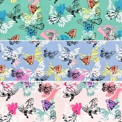 Butterfly Breeze Lightweight Viscose Fabric for Summer Dresses and Tops