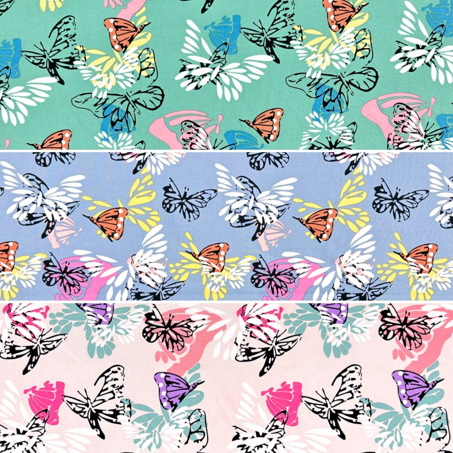 Butterfly Breeze Lightweight Viscose Fabric for Summer Dresses and Tops 1 Butterfly Breeze Lightweight Viscose Fabric for Summer Dresses and Tops