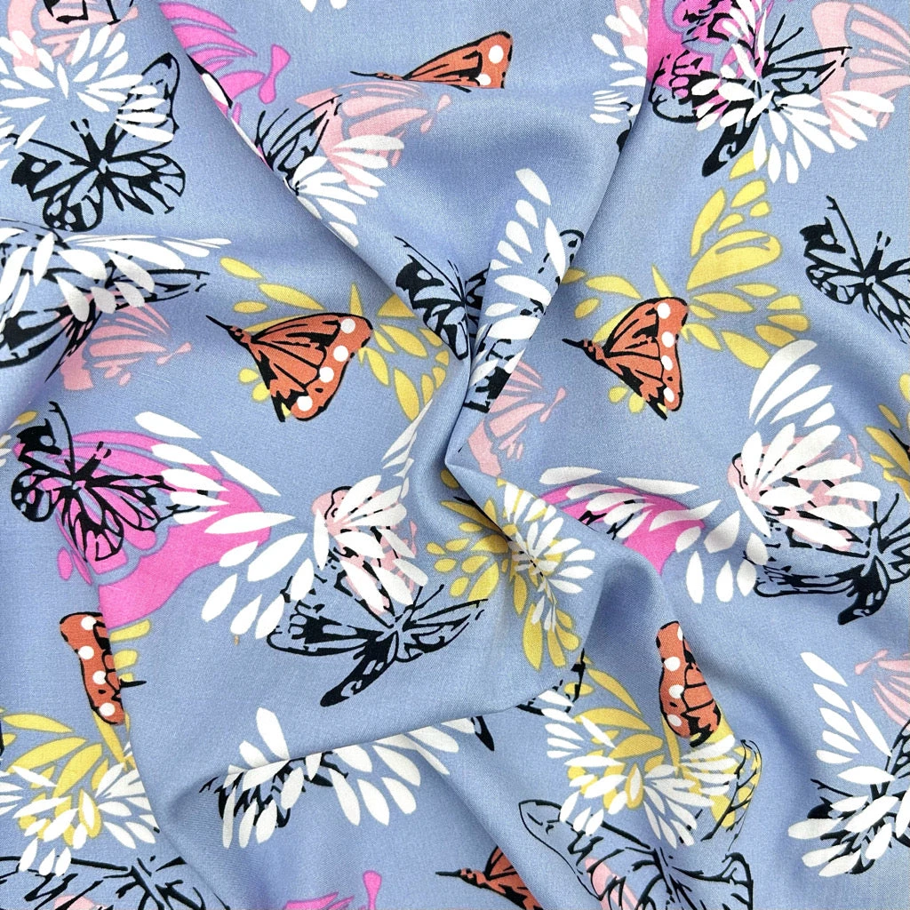 Butterfly Breeze Lightweight Viscose Fabric for Summer Dresses and Tops 6 Butterfly Breeze Lightweight Viscose Fabric for Summer Dresses and Tops - Image 6