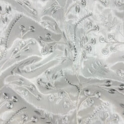 Floral Lace Embroidery Voile Curtain Fabric - Extra Wide 108 Inch -Pound Fabrics Sale Store 8CDDAA7C 3628 4711 B080 5EBFDCDA8C96