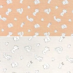 Woodland Animals Bamboo Cotton Jersey Fabric - Soft 4-Way Stretch Knit
