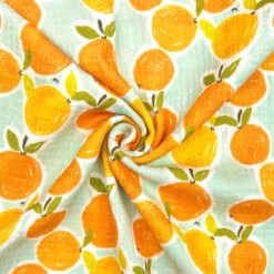 Little Johnny Orange Vine Double Gauze 100% Cotton Fabric 5 Little Johnny Orange Vine Double Gauze 100% Cotton Fabric -Pound Fabrics Sale Store 914CA35F 79DB 4D22 AA98 596C6388F6B0