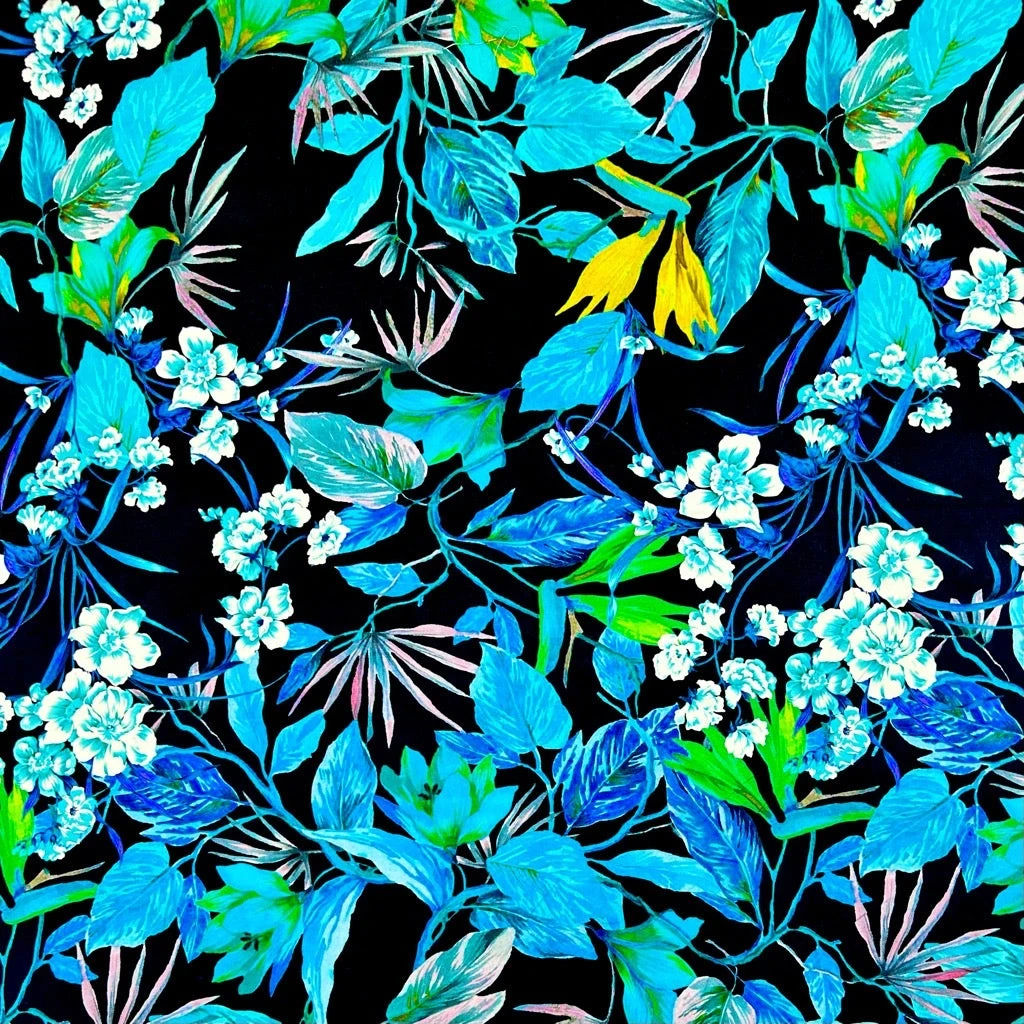 Floral Escape Viscose Challis Fabric 5 Floral Escape Viscose Challis Fabric - Image 5
