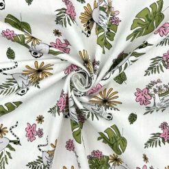 Lemur Blossom Print Cotton Poplin Fabric - Oeko-Tex Certified Dressmaking Cotton 13 Lemur Blossom Print Cotton Poplin Fabric - Oeko-Tex Certified Dressmaking Cotton -Pound Fabrics Sale Store 91F57F81 9A62 498A 9E1B 166D4D327901