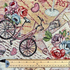 Paris Eiffel Tower Tapestry Fabric - Premium 350gsm Upholstery & Curtain Material -Pound Fabrics Sale Store 938DC129 491E 461B 89AA FFDD83F69C28