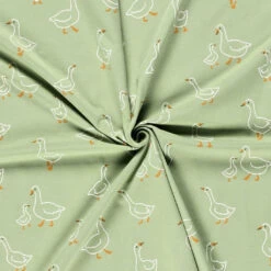 Goosey Grove Duck Print Cotton Jersey Fabric - 4-Way Stretch -Pound Fabrics Sale Store 94036477 AB96 40E8 BC57 02A277A59AD2