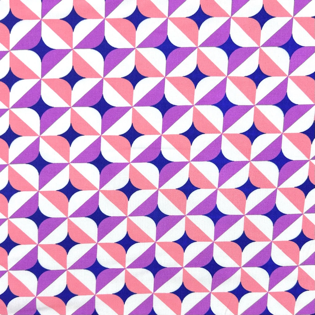 Geometric Play Viscose Poplin Fabric - Soft Abstract Rayon Dressmaking Material 3 Geometric Play Viscose Poplin Fabric - Soft Abstract Rayon Dressmaking Material - Image 3