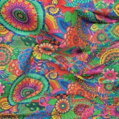 Colourful Whirl Faux Silk Fabric - Premium Lightweight Dressmaking Material 5 Colourful Whirl Faux Silk Fabric - Premium Lightweight Dressmaking Material -Pound Fabrics Sale Store 968F4C7E D8FB 4BB5 B8F2 AAA8678AD3F0