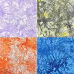 Ink Wave Tie-Dye Linen Rayon Blend Fabric for Dressmaking