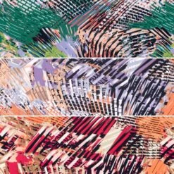 Digital Garden Viscose Jersey Fabric - Lightweight Abstract Print