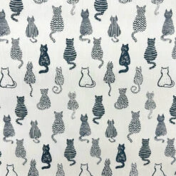 Rose & Hubble Striped Cats Cotton Poplin Fabric 8 Rose & Hubble Striped Cats Cotton Poplin Fabric -Pound Fabrics Sale Store 9B40F4BB D2DE 40F4 89EF ACEA4D655659