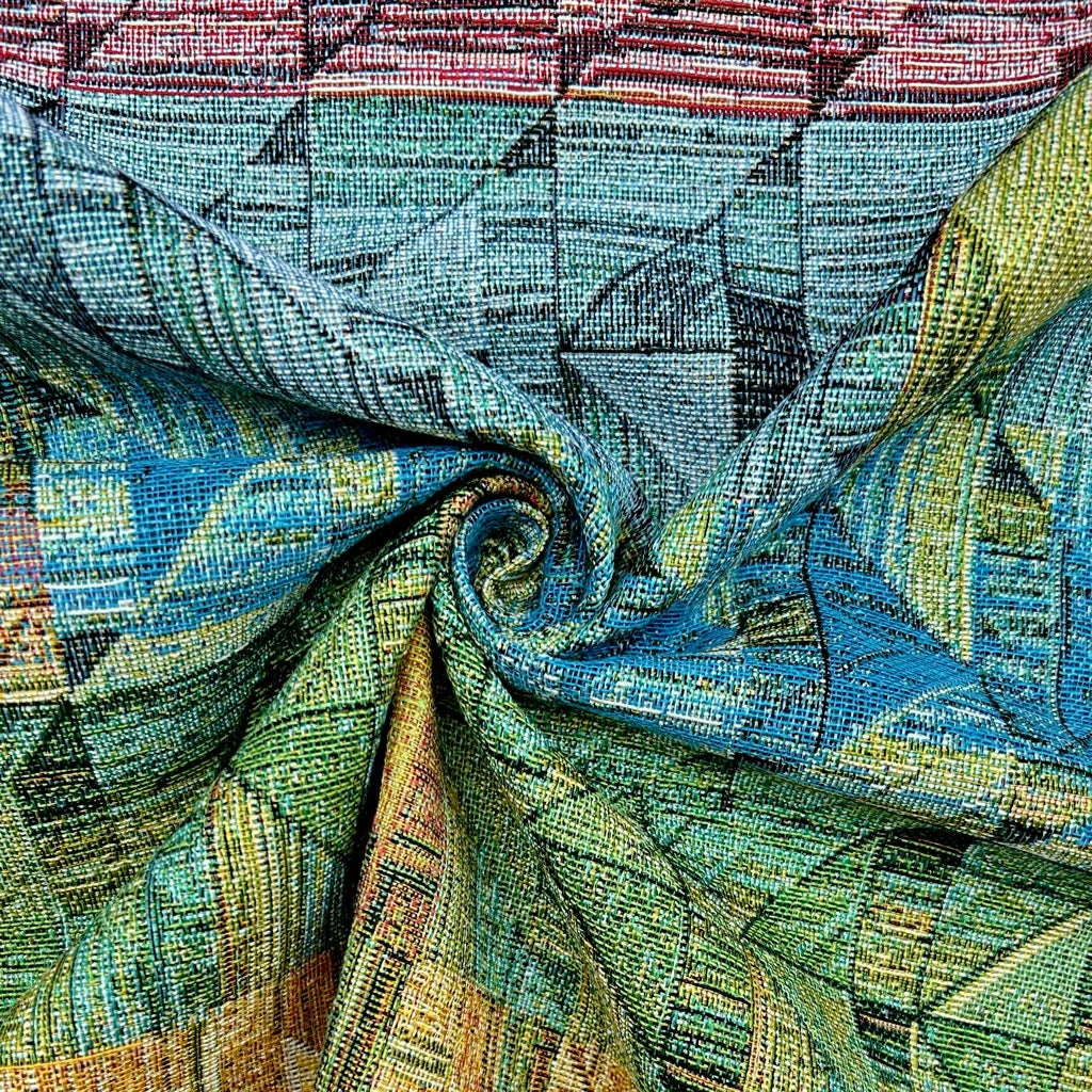 Multi-Colored Dazzle Prisms Tapestry Fabric for Upholstery and Curtains 2 Multi-Colored Dazzle Prisms Tapestry Fabric for Upholstery and Curtains - Image 2