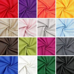 Premium Washed Linen Blend Fabric - Breathable Ramie & Cotton Mix