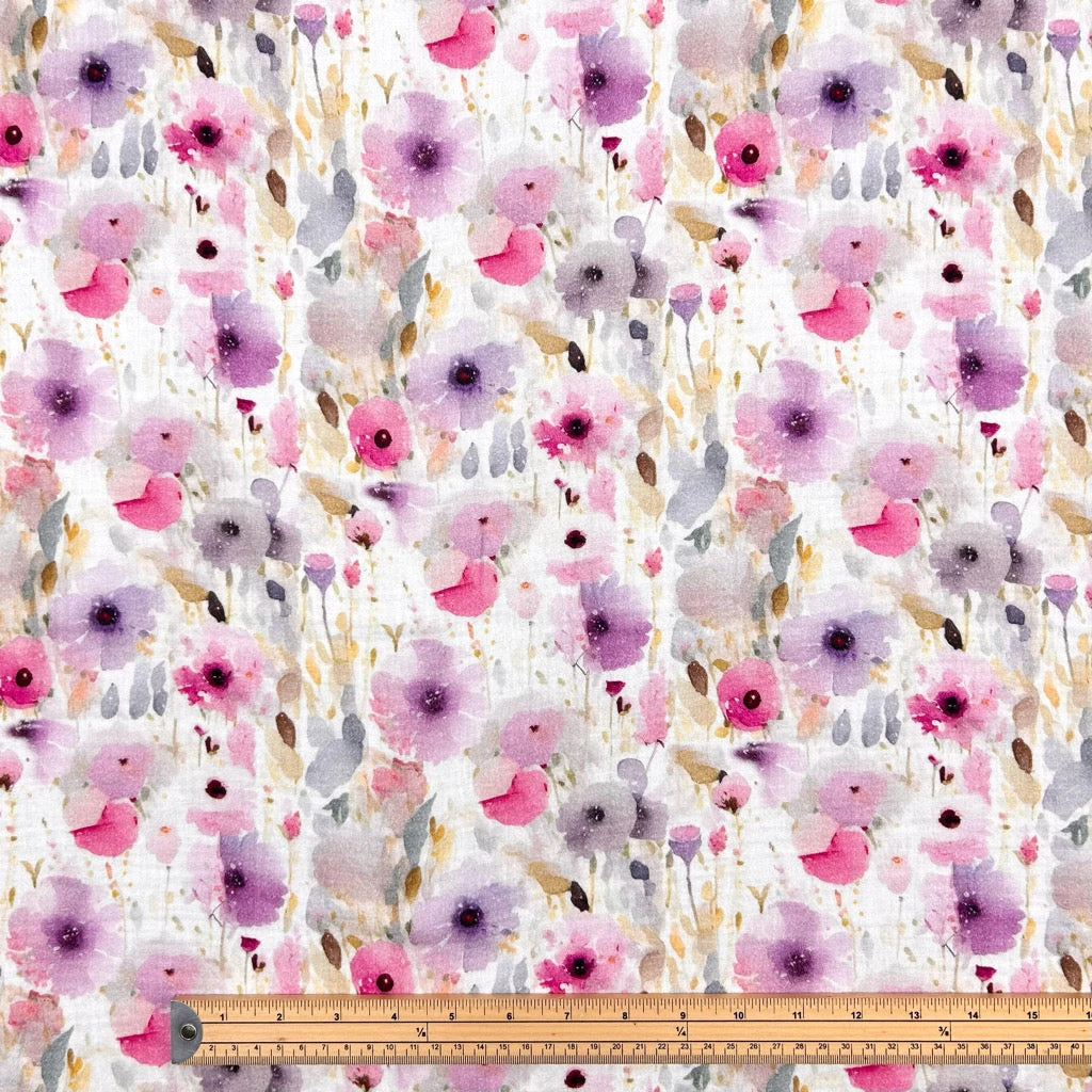 Floral Double Gauze Cotton Fabric - Soft & Breathable Muslin for Sewing 2 Floral Double Gauze Cotton Fabric - Soft & Breathable Muslin for Sewing - Image 2