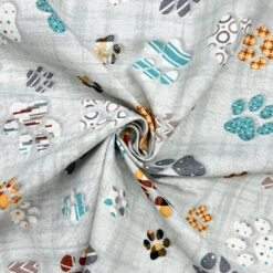 Water Resistant Paw Print Outdoor Fabric - Durable Poly-Cotton Material -Pound Fabrics Sale Store 9C4F4BDC B1BF 4A49 8C04 55DA4B48963C