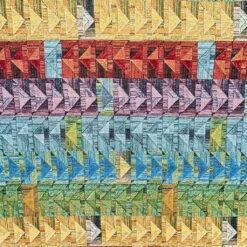 Multi-Colored Dazzle Prisms Tapestry Fabric for Upholstery and Curtains