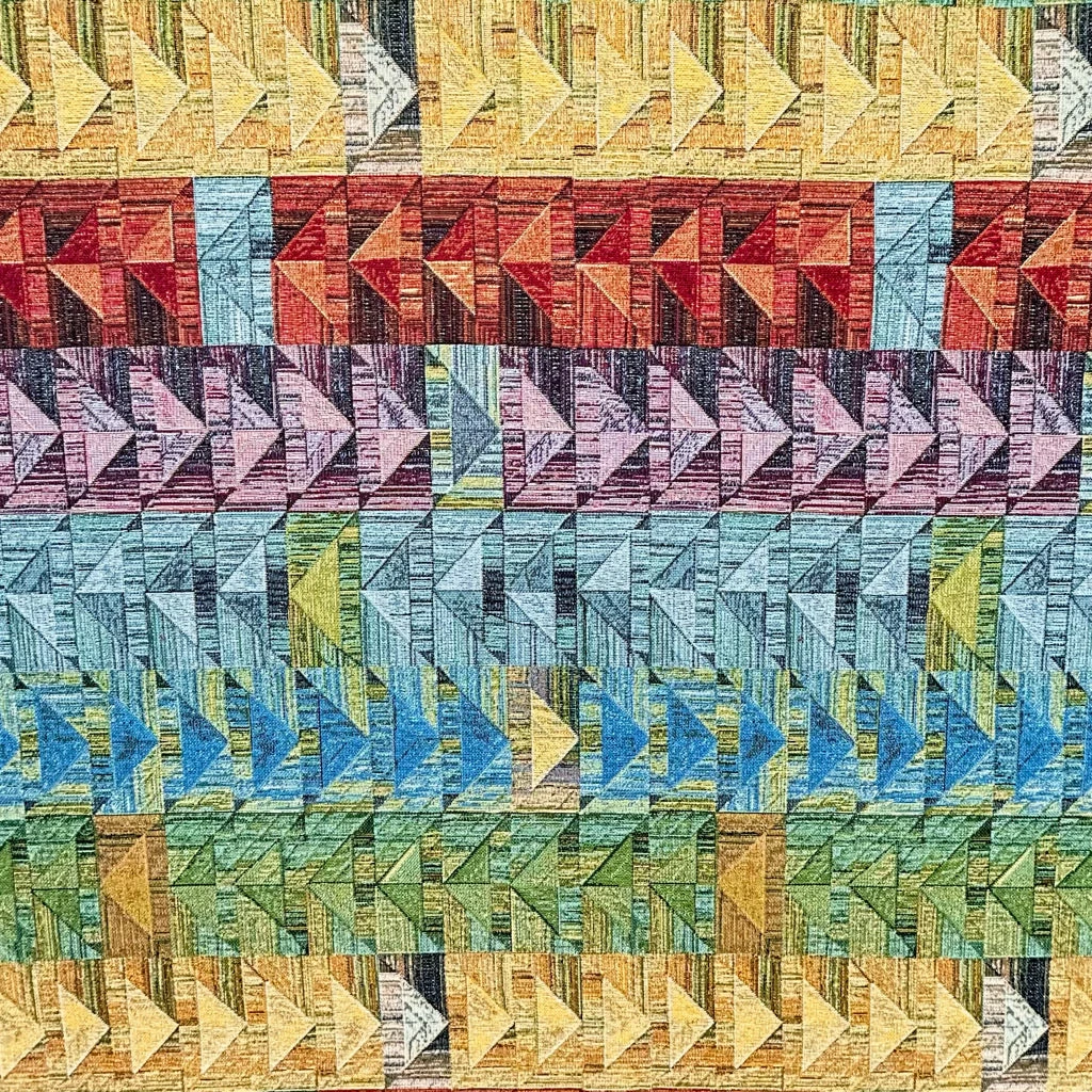 Multi-Colored Dazzle Prisms Tapestry Fabric for Upholstery and Curtains 1 Multi-Colored Dazzle Prisms Tapestry Fabric for Upholstery and Curtains