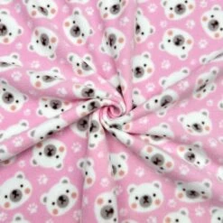 Bear Faces Anti Pill Polar Fleece Fabric - 150cm Wide Soft Print -Pound Fabrics Sale Store 9EC68025 6B6A 447E 839C 31FAF7F017AB
