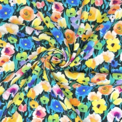 Electric Garden Floral Viscose Challis Fabric for Summer Dressmaking -Pound Fabrics Sale Store 9ECC1641 AB10 44D5 BDD8 E13CDF0B891D
