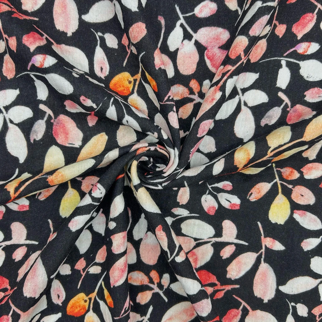 Leafy Oasis 100% Cotton Double Gauze Fabric 4 Leafy Oasis 100% Cotton Double Gauze Fabric - Image 4