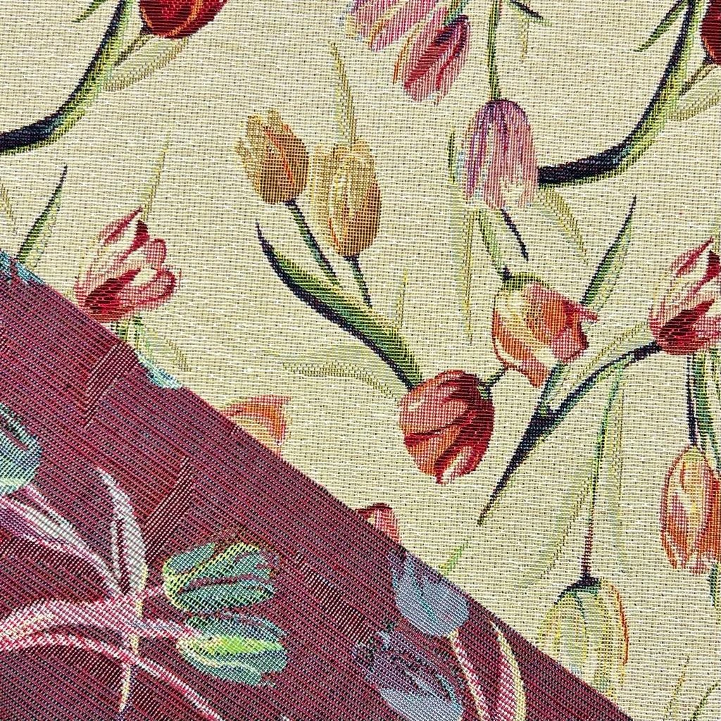 Falling Tulips Floral Tapestry Fabric for Upholstery and Curtains 4 Falling Tulips Floral Tapestry Fabric for Upholstery and Curtains - Image 4
