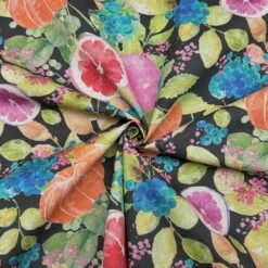 Vibrant Fruit Print Digital Linen Look Polycotton Fabric - 140cm Width -Pound Fabrics Sale Store A2CA96BB E8F5 41F2 9972 10E83F6014A3