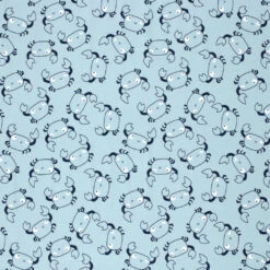 Little Crabs Cotton Jersey Fabric - Premium 4-Way Stretch Material