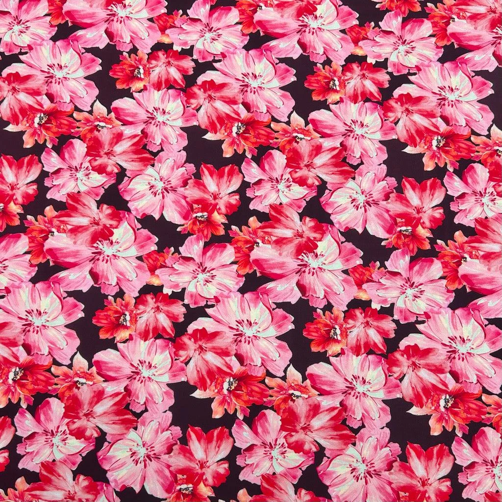 Midnight Floral Viscose Challis Fabric - Breathable Floral Rayon for Summer Dressmaking 5 Midnight Floral Viscose Challis Fabric - Breathable Floral Rayon for Summer Dressmaking - Image 5