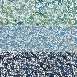 John Louden Abstract Designs Hand-Printed Cotton Batik Fabric