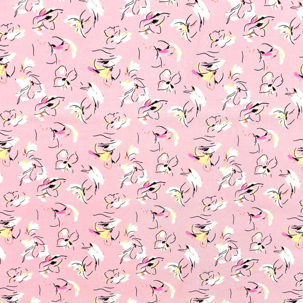 Artistic Floral Viscose Fabric - Premium Lightweight Rayon Material 5 Artistic Floral Viscose Fabric - Premium Lightweight Rayon Material - Image 5