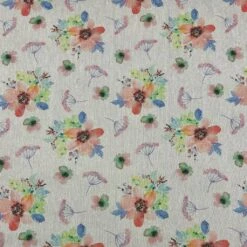 Botanic Floral Digital Linen Look Polycotton Fabric for Curtains and Crafts -Pound Fabrics Sale Store A88E3293 6CC5 48A8 A56E 561363ABEE8D