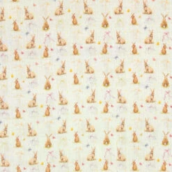 Little Johnny Elegant Bunny Double Gauze Fabric
