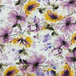 Floral Viscose Challis Fabric - Premium Digital Print Rayon for Dressmaking -Pound Fabrics Sale Store AAACB9C9 6620 4ADB A458 AEA87A5E8ABF