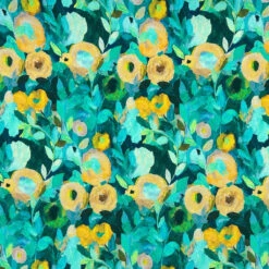 Wildflower Whisper Linen Viscose Fabric
