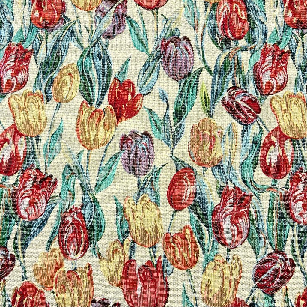 Tulip Garden Floral Tapestry Fabric for Upholstery & Curtains 6 Tulip Garden Floral Tapestry Fabric for Upholstery & Curtains - Image 6