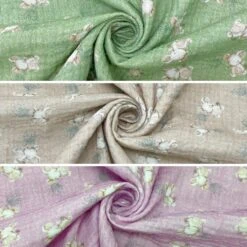 Small Mice Double Gauze Fabric